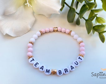 JGA bracelet team bride wedding bride maid of honor bracelet bachelorette party