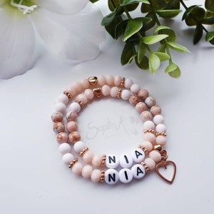 Mama Tochter Armband Mutter Tochter Armband | Set Geburt Partnerarmband Baby newborn Babyarmband Initialen Hochzeit Freunde  Namensarmband