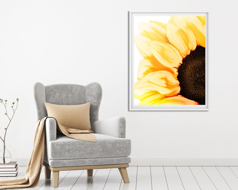 Sunflowers Watercolor Sunflower Wall Decor Watercolor | Etsy