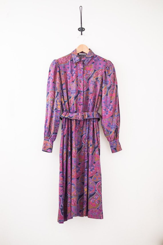 70s paisley dress