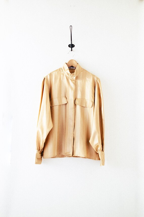 gold formal blouse