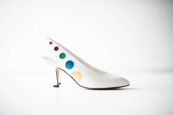 white leather pumps uk