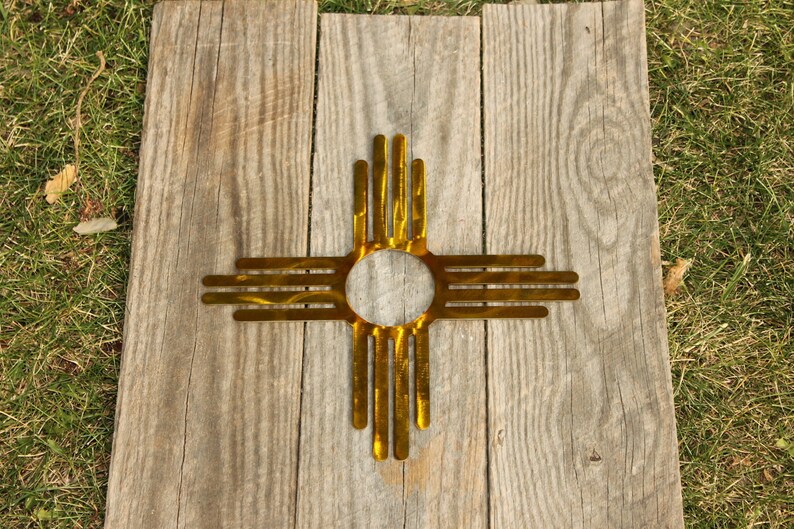 Nuevo México Zia Metal Wall Hanging / Southwest Zia Symbol / Etsy