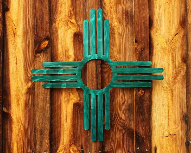Nuevo México Zia Metal Wall Hanging / Southwest Zia Symbol / Etsy