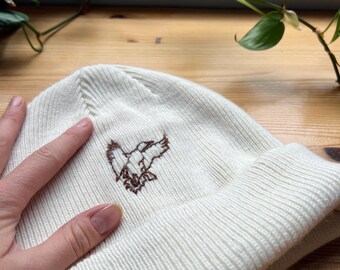 DIY Stick and Stitch Embroidery Pattern of Migrating Ducks for embroidering on clothing, jacket, tea towels, bags, or other crafting project