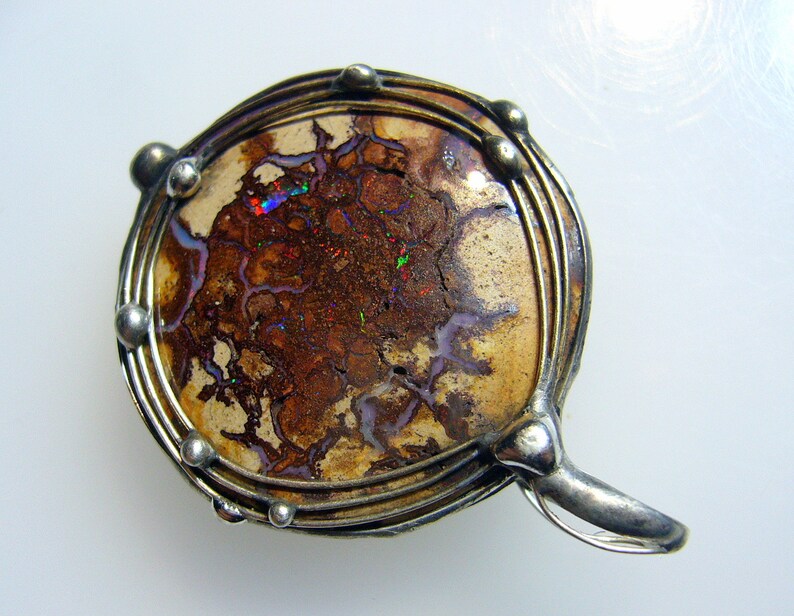 very earthy UNIKAT Australia - OPAL pendant Huge