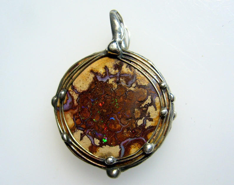 very earthy UNIKAT Australia - OPAL pendant Huge