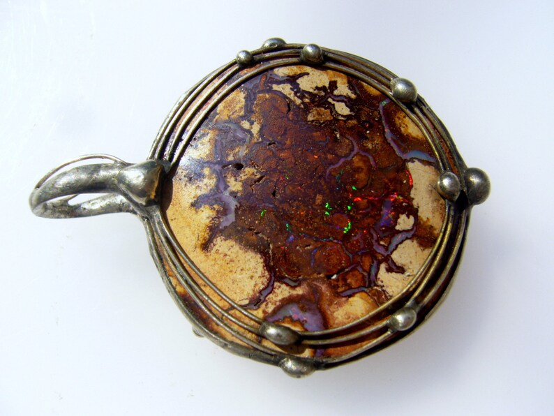 very earthy UNIKAT Australia - OPAL pendant Huge