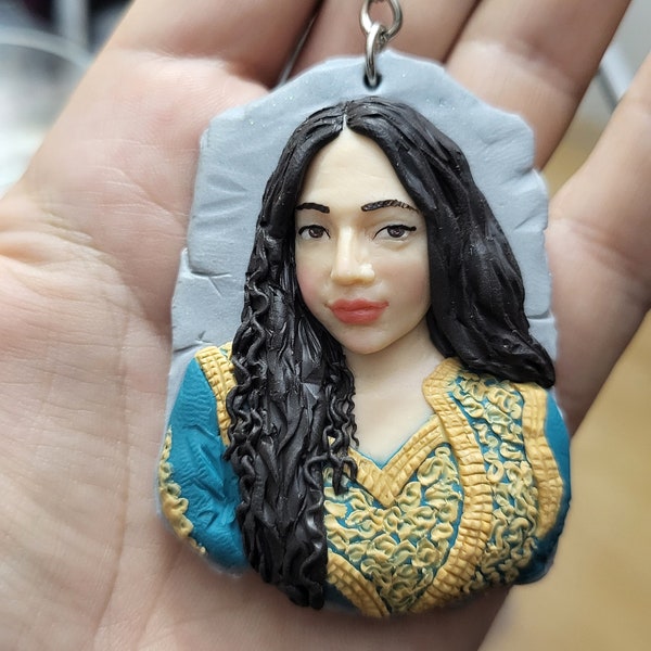 Personalized keychain, customized order handmade polymer clay