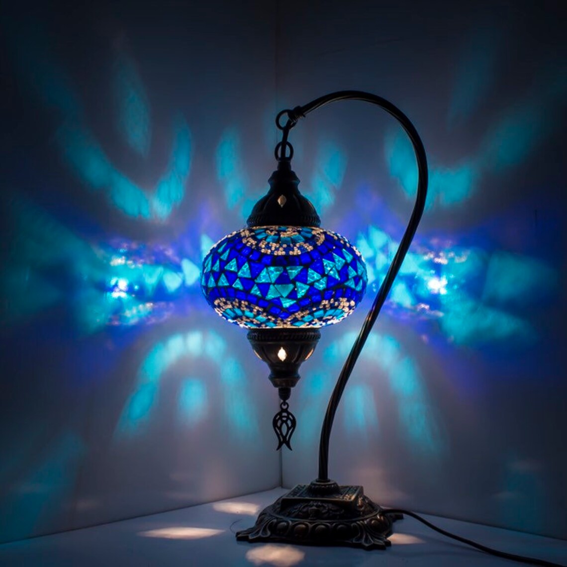 Moroccan Lamp Mosaic Bedside Table & Desk Lamp Stunning Etsy