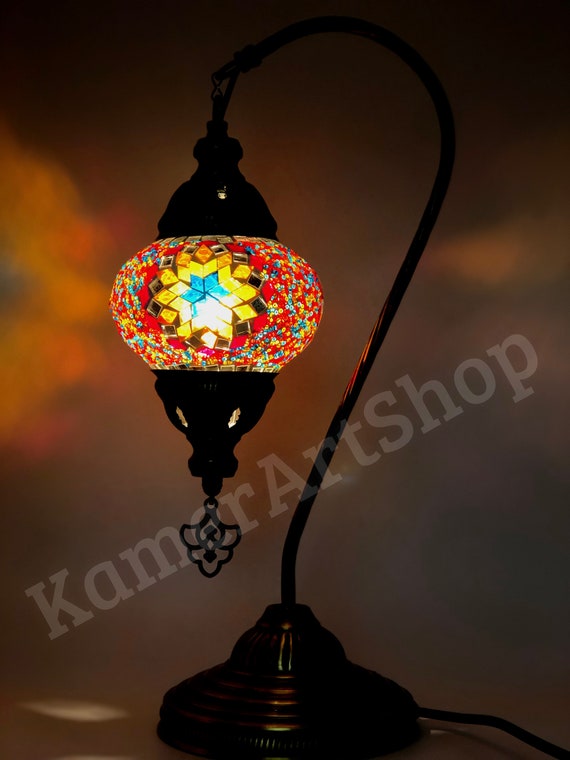 mosaic bedside lamp