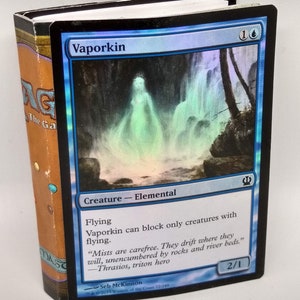 Magic the Gathering Card Notebook, Handmade, MTG Card, Theros Foil Vaporkin