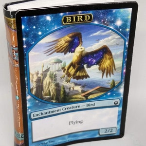 Magic the Gathering Card Notebook, Handmade, MTG Card, Born of the Gods Bird Token