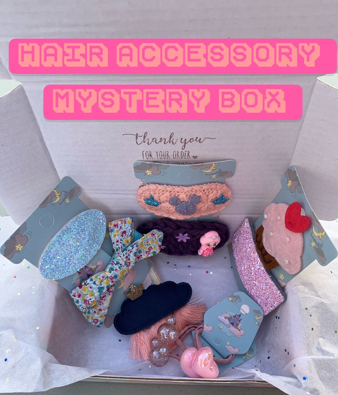 Cute Hair Accessory Mystery Box, Birthday Gift, Girl/toddler Hair Gift