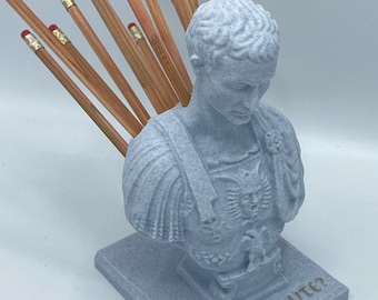 Ides of March Julius Caesar Bust Pen/Pencil Holder