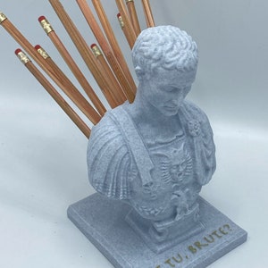 Ides of March Julius Caesar Bust Pen/Pencil Holder