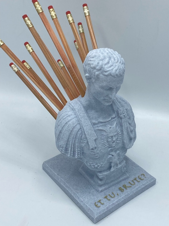 Ides of March Julius Caesar Bust Pen/pencil Holder Etsy