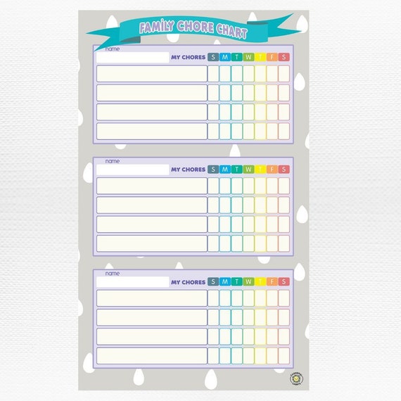 Chore Chart For Multiple Kids