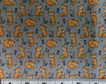 Cute sleepy fox handmade dog collar