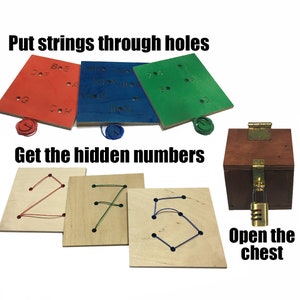 Threading Puzzle escape room prop