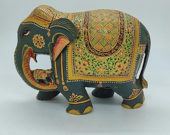 象の展示品、収集価値のある芸術品、動物の彫刻、室内装飾、インドの手