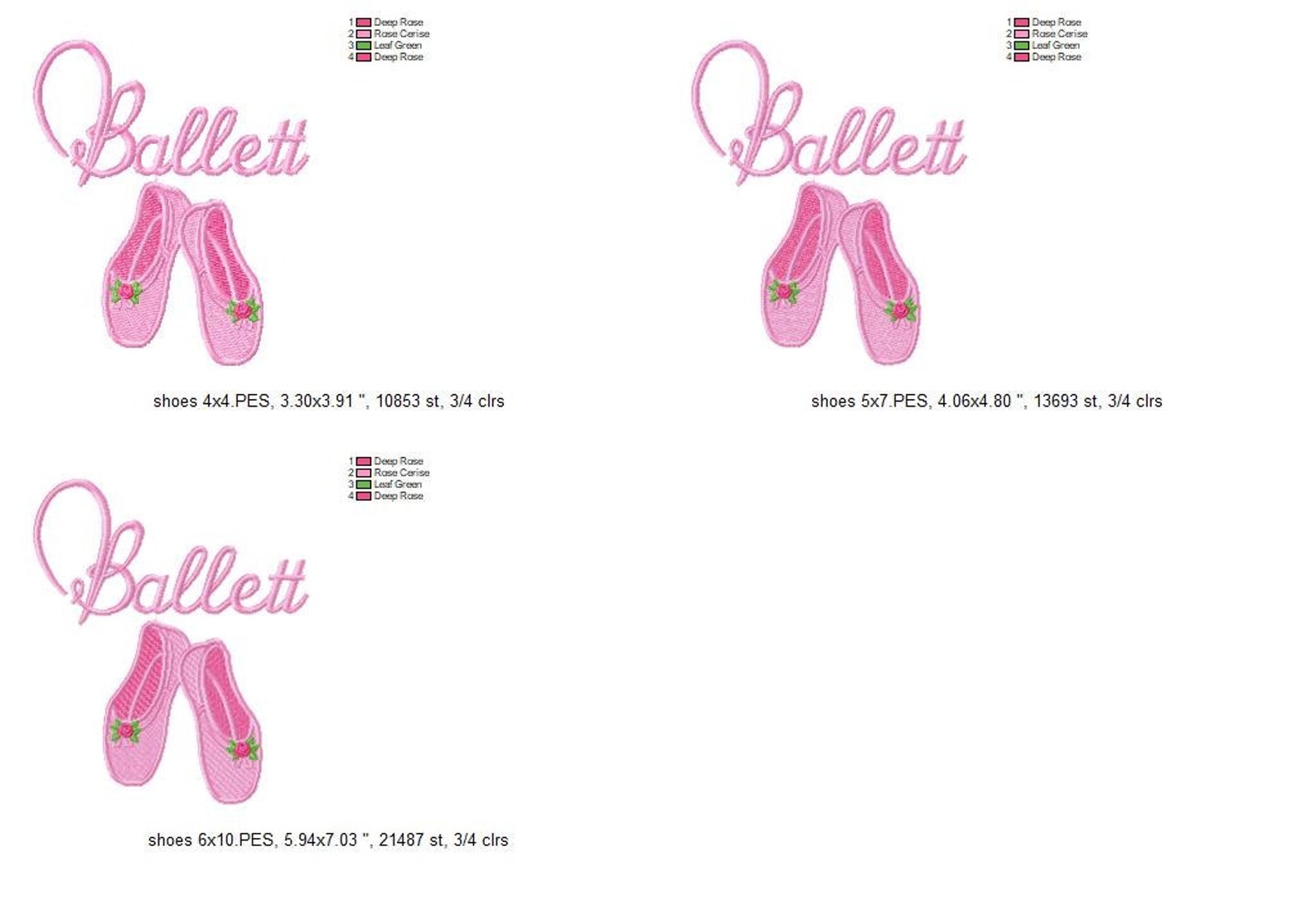 one free! ballet shoes filled machine embroidery design, embroidery girls, ballerina design, girl embroidery, embroidery balleri