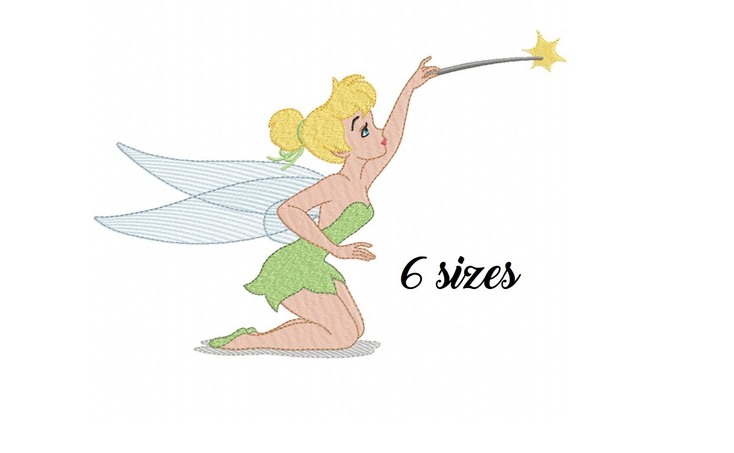 Tinkerbell embroidery designs Disney embroidery design machine Etsy