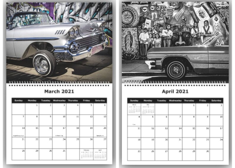 2021 Green Eyez Lowrider Calendar Etsy