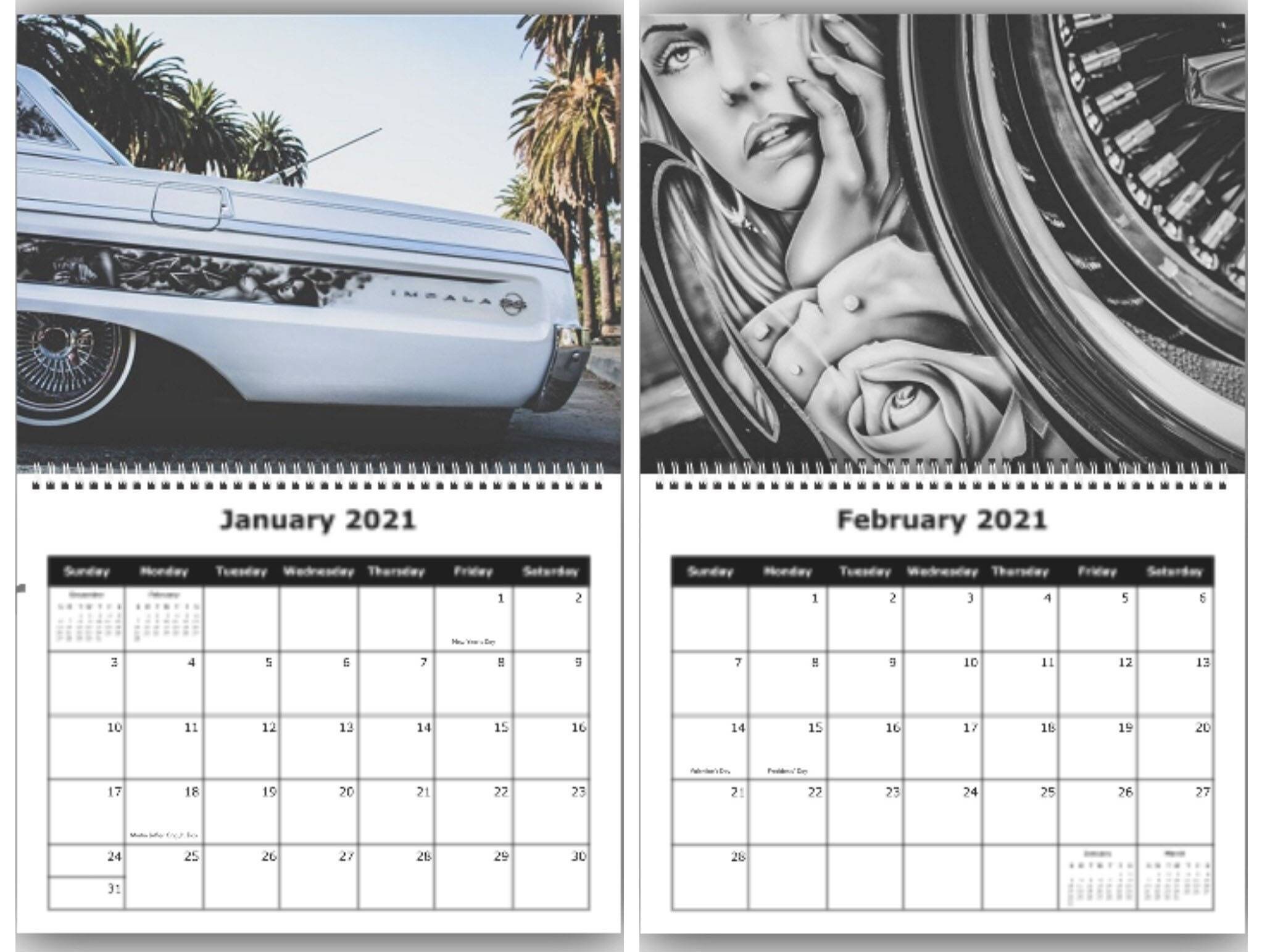 2021 Green Eyez Lowrider Calendar Etsy