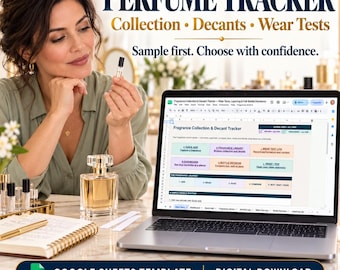Perfume Tracker | Fragrance Journal, Perfume Collection & Decant Organizer | Google Sheets