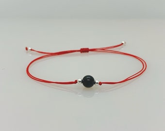 Pulsera de ojo de halcón, pulsera de protección, pulsera de amistad, yoga, piedra preciosa, macramé, oro, oro rosa, plata esterlina