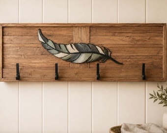 Coat Rack – Wood Rustic Wall Art | Mountain Mosaic