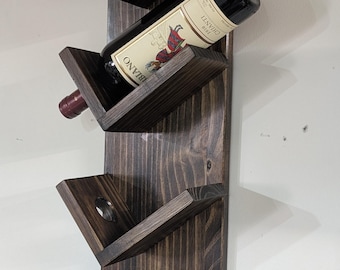 Wall-Mounted Wood Wine Rack | Multiple Sizes | Ready to Hang