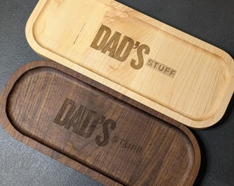 Trinket Dish – Laser Engraved Wooden Catchall