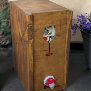 Porte-boîte à vin en bois | Convient au vin en boîte ou à la vessie