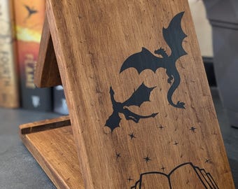 Wood Book Stand | Tablet & E-Reader Holder | Custom Designs