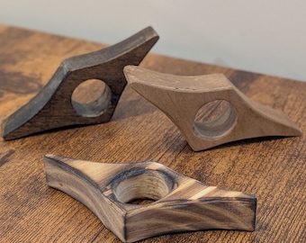Wood Book Page Holder – One-Handed Reading Aid | Standard or Dragon Design