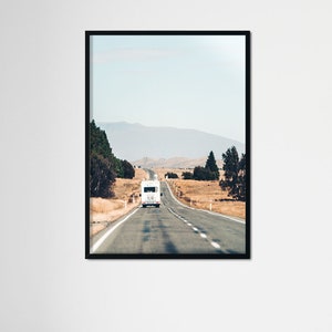 Adventure wall art, Adventure print, Road trip wall art, New Zealand print, Open road home decor, Travel print, wall art