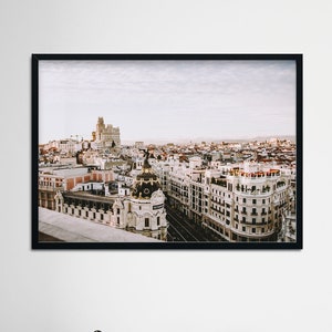 The Metropolis, Sunset, Spanish Architecture, Madrid Spain, Street Photography, Europe, Madrid Prints, Travel prints, wall art