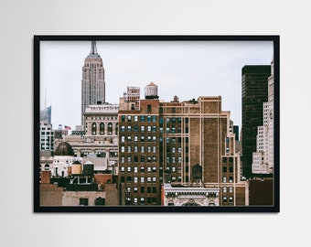 New York Skyline, NYC Architecture, NYC, Street Photography, Rooftops, New York Prints, Travel prints, wall art