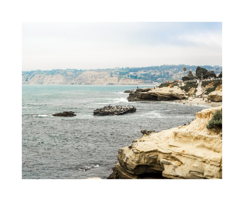 La Jolla Cove San Diego Pacific Ocean Beach Town California Photography Cali Prints Travel Prints Wall Art