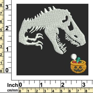 Jurassic Halloween Design Embroidery File