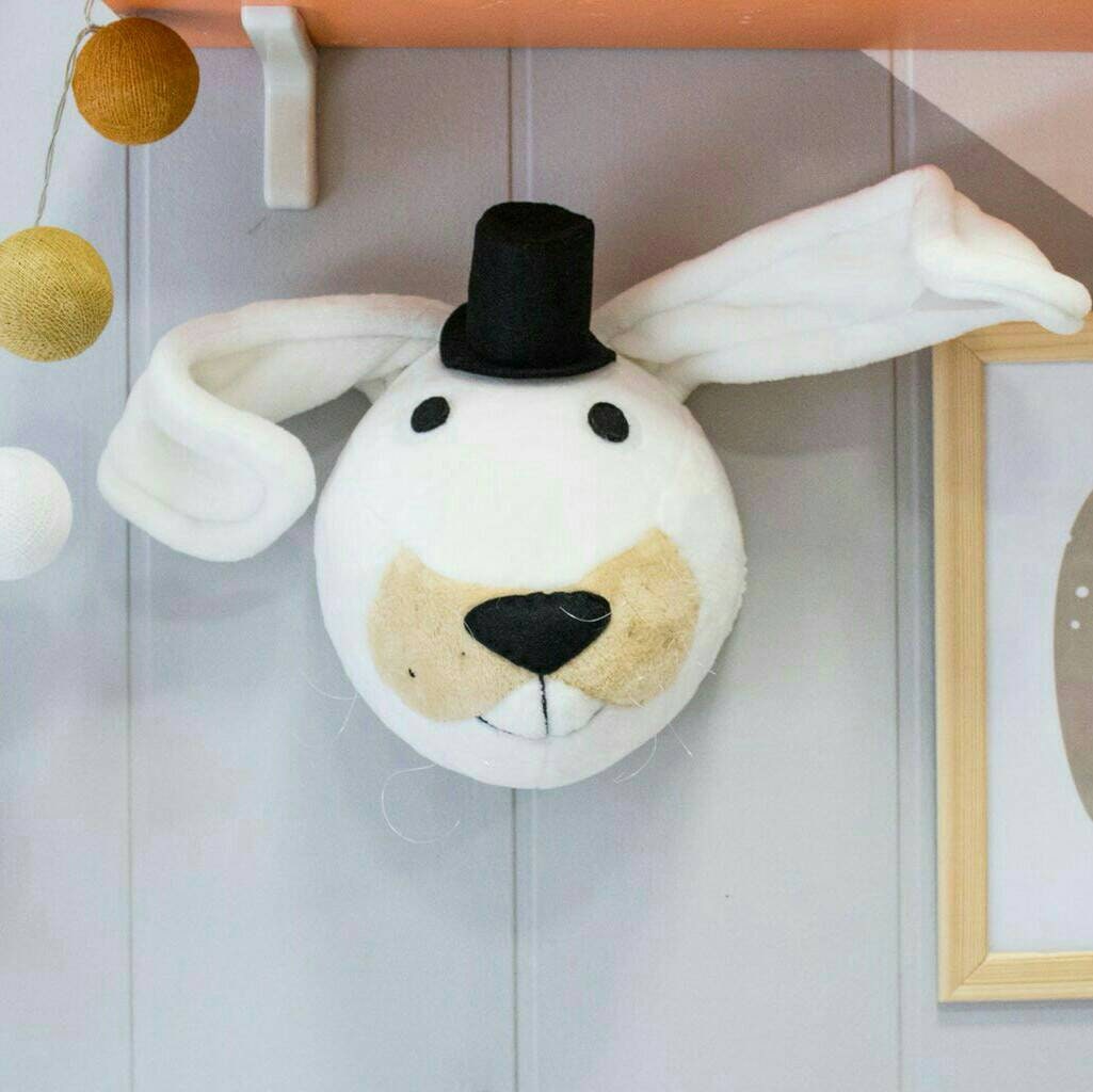 soft animal head wall decor