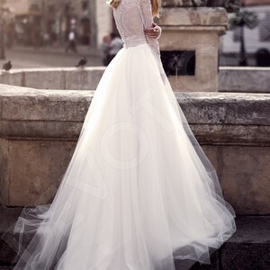 Individual size A-line silhouette Marvel wedding dress. Modern style by DevotionDresses image 2