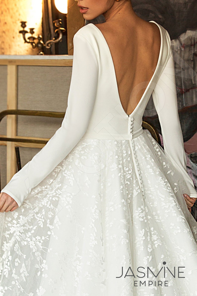 Individual size A-line silhouette Bonna wedding dress. Elegant style by DevotionDresses image 5