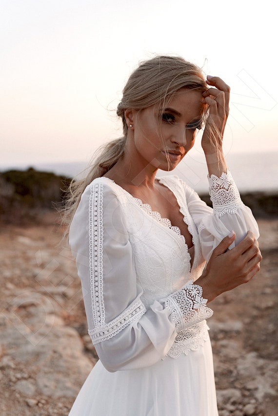 Silueta tamaño individual A-line vestido de novia Mérida. - Etsy México Silueta tamaño individual A-line vestido de novia Mérida. - Etsy México