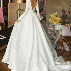 Individual size A-line silhouette Bonna wedding dress. Elegant style by DevotionDresses image 2