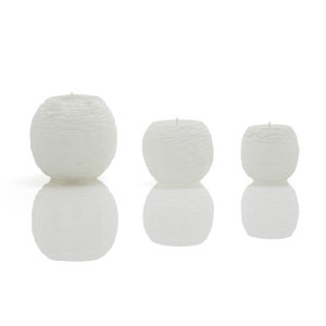 Set of 3 Selenite Crystal Sphere Candleholders Natural Selenite Crystals and Healing Stones Handcarve Decorative Candle Holder image 8
