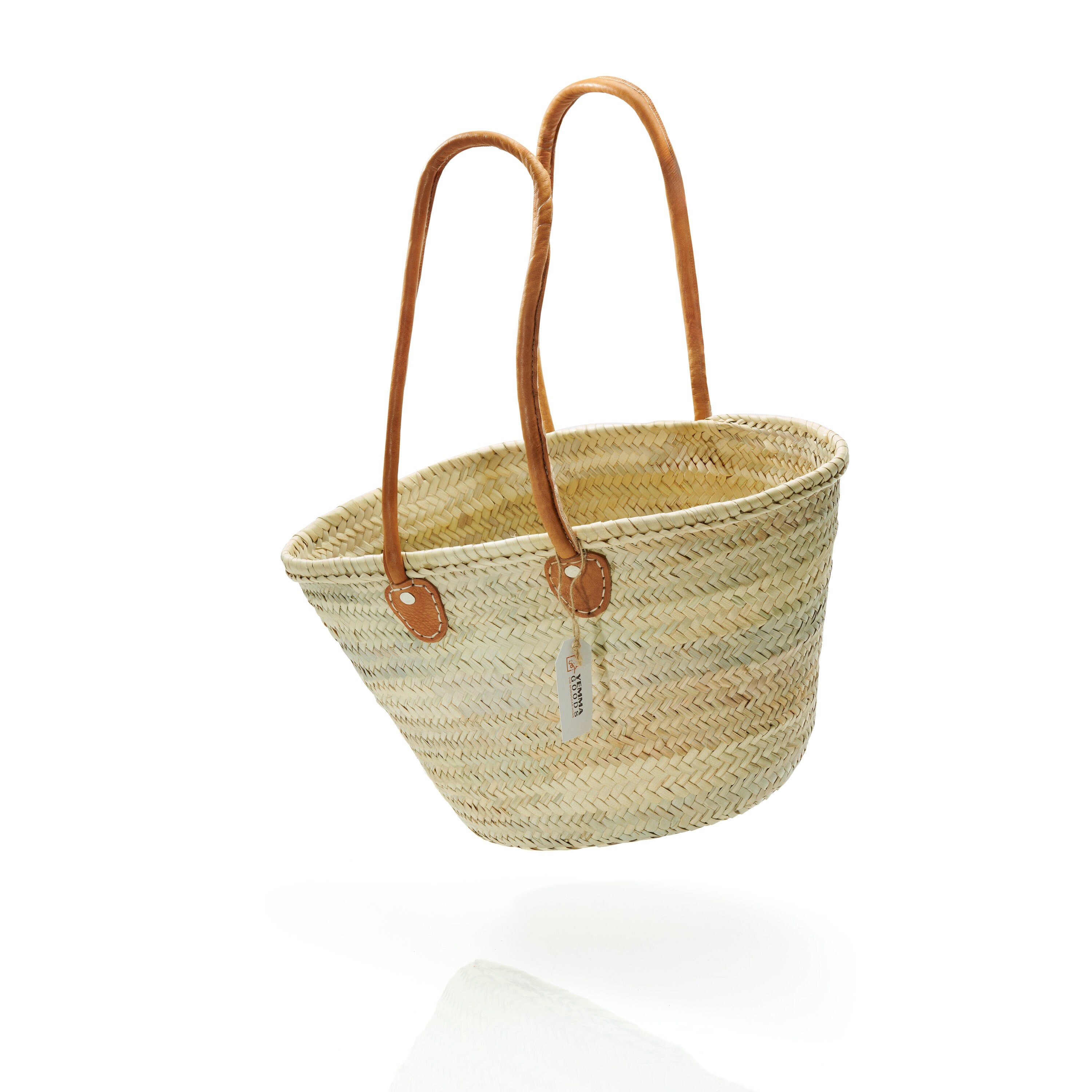 Heart French Market Basket - Straw bag – Gather