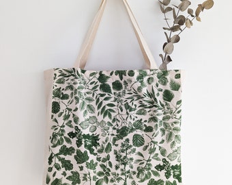 Leaf Illustration Organic Cotton Shopper Bag